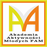 Logo: Akademia Aktywności Młodych FAM